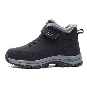 Chaussures <span class=keywords><strong>de</strong></span> neige chaudes et imperméables pour homme et <span class=keywords><strong>femme</strong></span>, en polaire épaisse, rembourrées en coton, avec doublure en fourrure, pour la <span class=keywords><strong>marche</strong></span>, la course sur sentier et la course à pied - Product Image 2