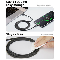 Cable de Carga Tipo-C de 66W Totalmente Compatible, Cable de Datos PD Superrápido de 5A, Compatible con Laptops