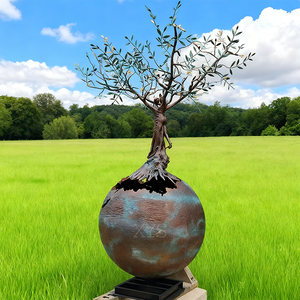 Antique Abstrait Décoratif Extérieur Villa Jardin À Grande Échelle Art Éternel Coulée Géant Bronze Vie Arbre Sculpture Musique Fée - Product Image 4