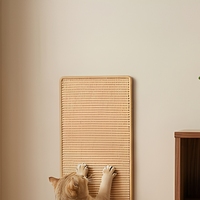 Griffoir mural moderne en sisal pour chat et chien, résistant à l'usure, sans perte de fibres, meuble pour animaux emballé en carton