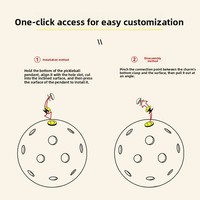 Porte-clés créatif DIY Pickleball d'été, pendentif amovible en plastique, breloque pour sac et porte-clés, cadeau pour les amateurs de sport