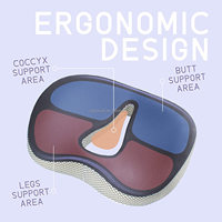 Coussin de siège respirant de haute qualité avec housse de siège en maille pour soulager la douleur au coccyx du dos-chaise de bureau à domicile