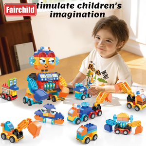 <strong>Large</strong> Construction Puzzle <strong>Building</strong> <strong>Blocks</strong> for Children <strong>Big</strong> Eye Robot Toy <strong>Big</strong> <strong>Building</strong> <strong>Block</strong> Set for Kids 8 in 1 Robot - Product Image 4
