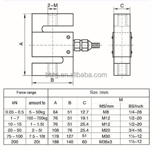 TJL-1 S Loại lực lượng cảm biến treo quy mô <span class=keywords><strong>100</strong></span> <span class=keywords><strong>kg</strong></span> 300kg 500 <span class=keywords><strong>kg</strong></span> 1 tấn 2 tấn S loại tải di động - Product Image 5