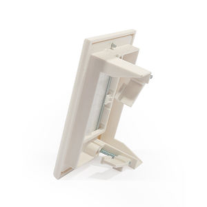 Plaque murale de passage et d'entrée pour câbles basse tension avec 2 rabats et brosses en nylon - Product Image 4