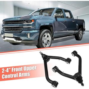 Vypart Nouveaux bras de suspension avant supérieurs 2-4 pouces en acier noir et polyuréthane pour Chevy Silverado 1500 Yukon GMC Sierra 1500 Garantie 12 mois - Product Image 6