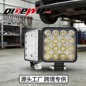 <b>Mini</b> Square <b>Led</b> Work <b>Light</b> 16 Bulbs Waterproof Dc Power Automotive Spot <b>Light</b> For Electric Vehicle - Product Image 5