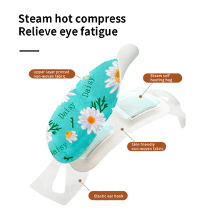 Masque oculaire personnalisé chaud et froid, directement de l'usine, masque oculaire relaxant à la vapeur naturelle, patch oculaire pour dormir, patch hydratant à chaleur douce - Product Image 3