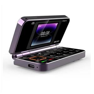 โทรศัพท์มือถือแบบพับได้ V 8 PRO รองรับ 2G GSM หน้าจอ 1.77 นิ้ว บันทึกเสียงอัตโนมัติ โทรด่วน หน่วยความจำ 32+64MB รองรับ 2 ซิม พร้อมแป้นพิมพ์ - Product Image 3