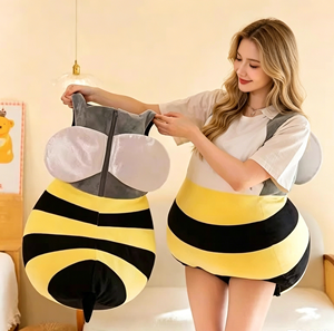 Pigiama Creativo per Bambini e Adulti in <span class=keywords><strong>Cotone</strong></span> Unisex, Costume da Ape per Cosplay, Vestaglia da Notte con Animali Cartoon - Product Image 6