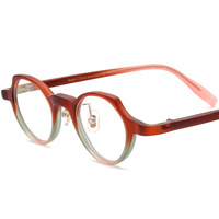 Nouvelle monture de lunettes œil-de-chat multicolore 19280, faite à la main en acétate, style classique pour hommes et femmes, finition mate, pour myopie