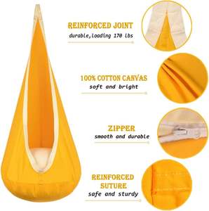 Balançoire sensorielle pour porche, nouveau design, en coton, avec coussin gonflable, balançoire cocon pour enfants, <span class=keywords><strong>hamac</strong></span> pour enfants - Product Image 4