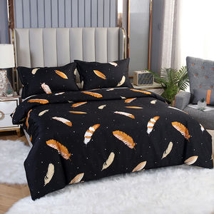 Benutzer definierte Muster größe European American Style 90gsm 100% Polyester Mikro faser Bettwäsche Set Qualität Bett bezug für den Heimgebrauch - Product Image 4