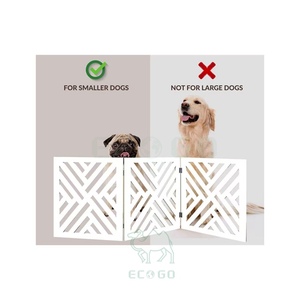 รั้วกั้นสุนัขไม้ตกแต่งแบบขยายได้ ทันสมัย เป็นมิตรกับสิ่งแวดล้อม สำหรับสุนัขขนาดเล็กถึงขนาดกลาง ทนทานและปรับแต่งได้ - Product Image 4