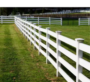 Nhiệm vụ nặng nề 4 đường sắt PVC ngựa hàng rào 3D mô hình được sử dụng cho trang trại sân cừu hàng rào - Product Image 3