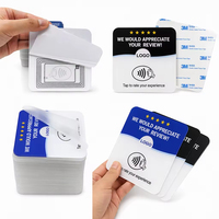 Autocollant NFC pour table avec puce NTAG215, plaque PVC personnalisée pour laisser un avis en tapotant, pour restaurant, hôtel, salon