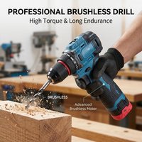 Ensemble combiné perceuse à percussion électrique multifonction, perceuse à carottage sans fil, moteur sans balais au lithium, vitesse variable 18V 45Nm OEM