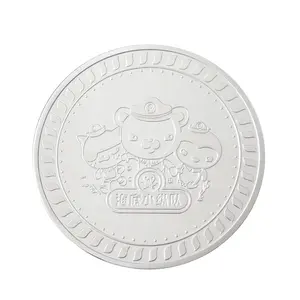 Benutzer definierte Metall Tier Silbermünze zum Verkauf reine Farb münze