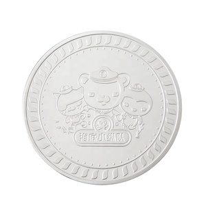 판매용 맞춤형 메탈 동물 실버 코인, 퓨어 컬러 코인 - Product Image 1