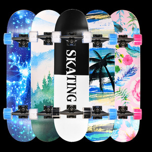Skateboard double face Popsicle 6045 avec grandes roues lumineuses, design tendance et durable pour adultes, idéal pour le skate de rue - Product Image 2