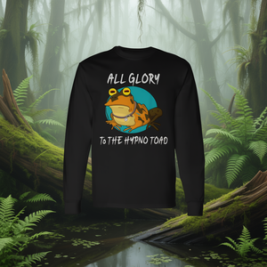 Camiseta de manga larga para hombre con diseño de rana hipnótica y meme de anfibio, All Glory To The Hypno Toad - Product Image 3