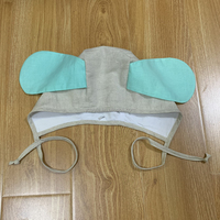 Personalización de Ropa Infantil ODM, Gorro Clásico para Bebé de Alta Calidad, 100% Algodón Orgánico, Gorro de Muselina Colorido con Orejas de Perro