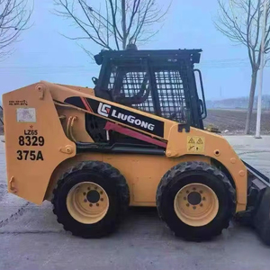 Multi Functional 4WD Mini Backhoe LIUGONG CAT Loader 375A Model Wheel Skid Steer Loader <b>Binder</b> Construction Equipment For Sale - Product Image 1