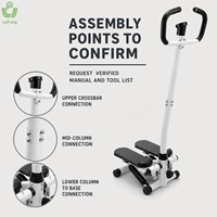 Steppeur hydraulique compact avec poignée et écran LCD pour la remise en forme à domicile, assortiment pour la vente au détail et en ligne