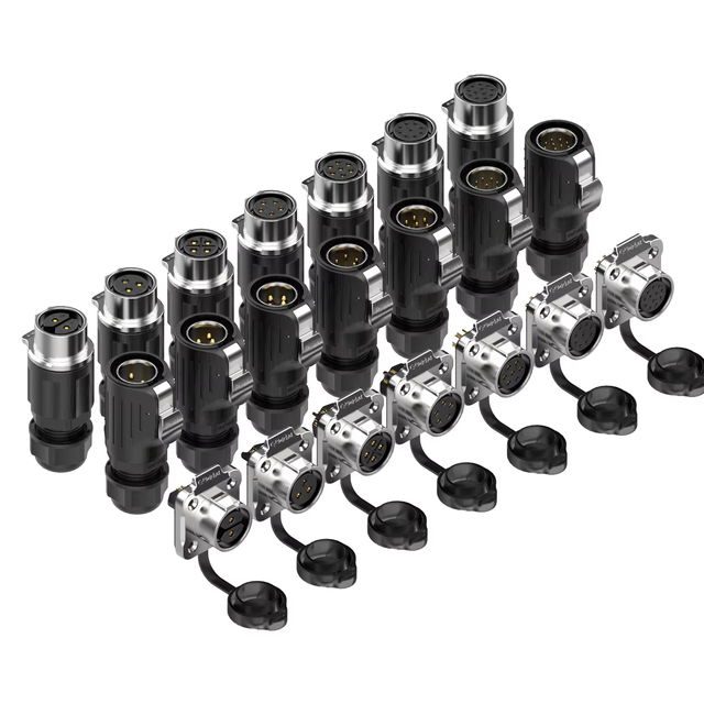 EW-LP20 Quick Electrical Connectors 2/3/4/5/6/7/9/12/14 Pin Cable Waterproof Battery Cable Power Connector Male & Female Series