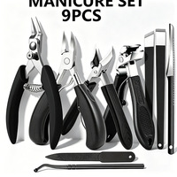 Kit de coupe-ongles anti-éclaboussures en acier inoxydable, coupe-ongles professionnel, lime à ongles pour ongles épais et durs
