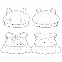 Vêtements de poupée personnalisés en gros OEM/ODM pour tenues de poupées BJD en coton
