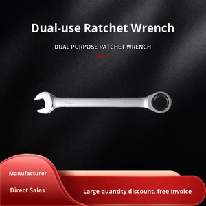 Dual-sử dụng đôi kết thúc ratcheting cờ lê nhanh chóng Cờ lê mở Kết Thúc (72 răng) Thiết lập đa chức năng vật liệu khác - Product Image 2