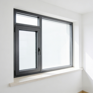 Fenêtre à battant en aluminium et verre, design minimaliste moderne, haute étanchéité, anti-poussière, isolation thermique, pour appartement - Product Image 2