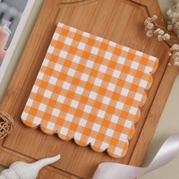 Serviettes jetables absorbantes 2 plis en papier Airlaid, en pâte de bois vierge, imprimées au laser, colorées, pliées carrées, pour mariage et anniversaire