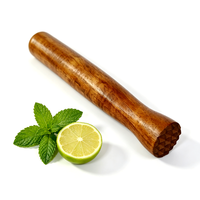 Moulin à glace ergonomique en bois d'acacia, outil de bar professionnel, accessoires de barman pour les boissons