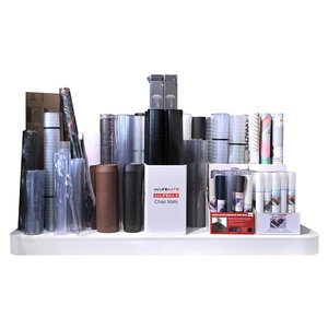 <span class=keywords><strong>Tapis</strong></span> de <span class=keywords><strong>chaise</strong></span> de <span class=keywords><strong>bureau</strong></span> de style moderne imperméable PVC PET PP vinyle verre avec motif puzzle pour la maison cuisine salon extérieur - Product Image 1