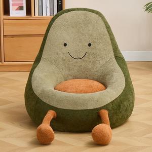 Sillón <span class=keywords><strong>Puff</strong></span> Individual de Aguacate, Diseño Moderno, Esponja, para Niños, con Comodidad Suave para Dormitorio o Balcón - Product Image 5