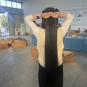 Paquets de <span class=keywords><strong>cheveux</strong></span> humains alignés avec des cuticules vierges crues Os Droit Naturel Soyeux Smoothy Extension de <span class=keywords><strong>cheveux</strong></span> crus vietnamiens - Product Image 5