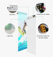 Pantalla LED transparente ultrafina OEM a precio de fábrica, instalación de elevación, publicidad, ventana de cristal, pared, P2.6-P6.25
