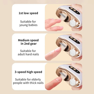 Jumon Mini Electric Nail Clipper with Low Noise Electric Nail Care <b>Tool</b> <b>Safe</b> Baby Nail Clipper - Product Image 4
