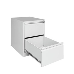 Armoire de classement en acier traditionnelle à 2 tiroirs verrouillables et réglables pour bureau ou école, conception assemblée - Product Image 5