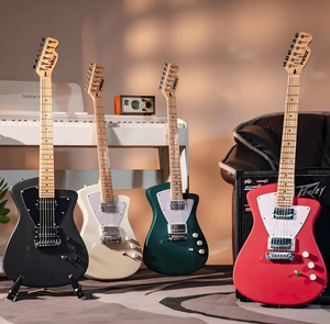 กีตาร์ไฟฟ้า 6 สาย รุ่น Hot Sale PEOZ ตัวบอดี้ทำจากไม้บาสวูด คอทำจากไม้เมเปิล ฟิงเกอร์บอร์ดทำจากไม้โรสวูด - Product Image 1