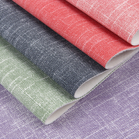 Tissu en cuir synthétique PU denim imperméable, résistant à la moisissure et aux rayures, résistant à l'usure pour bagages, canapés, chaussures, sièges de voiture, meubles