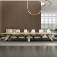Meubles de bureau commerciaux, table de conférence, OEM ODM, design personnalisé, bureau de réunion pour le personnel de l'entreprise, salle de conférence