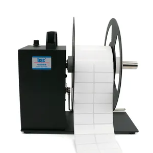 Équipement d'étiquetage d'alimentation bsc A6 enrouleur d'étiquettes machine de rembobinage automatique d'autocollants imprimante de codes à barres machine de rembobinage d'étiquettes