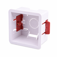 Boîtier de plâtre durable pour cloison sèche, plaque de plâtre, panneau de plâtre, profondeur 47 mm, pour interrupteur mural type 86, cassette de prise murale
