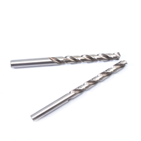 Forets hélicoïdaux HSS à tige droite en métal brillant et ambré, entièrement rectifiés, 118/135, pour perçage du métal, vente chaude