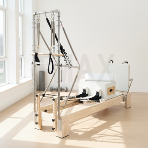 Machine de Pilates Reformer en bois de chêne multifonctionnelle Tmax Australia pour studio de <span class=keywords><strong>yoga</strong></span>, à vendre - Product Image 1