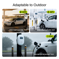 Nueva Estación de Carga Rápida para Vehículos Eléctricos de 7-22KW con Pantalla Táctil Integrada para Programación In Situ