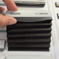 Tissu uniquement : Tissu de stores plissés alvéolés 3D imprimés double panneau de qualité supérieure pour fenêtre